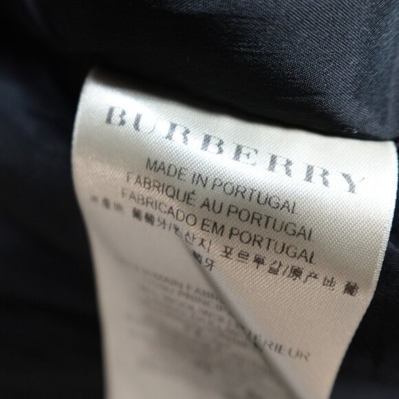 Burberry Womens Blazer 6 Black Peak Lapels Single Vent Made in Portugal - Picture 7 of 16